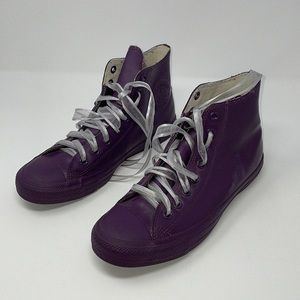 Purple rubber Converse sneakers Mens 7.5 Ladies 9.5 style 144741C